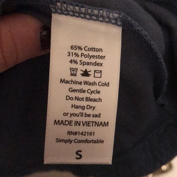 Lularoe Cassie simply comfortable blue skirt S - Picture 8 of 8